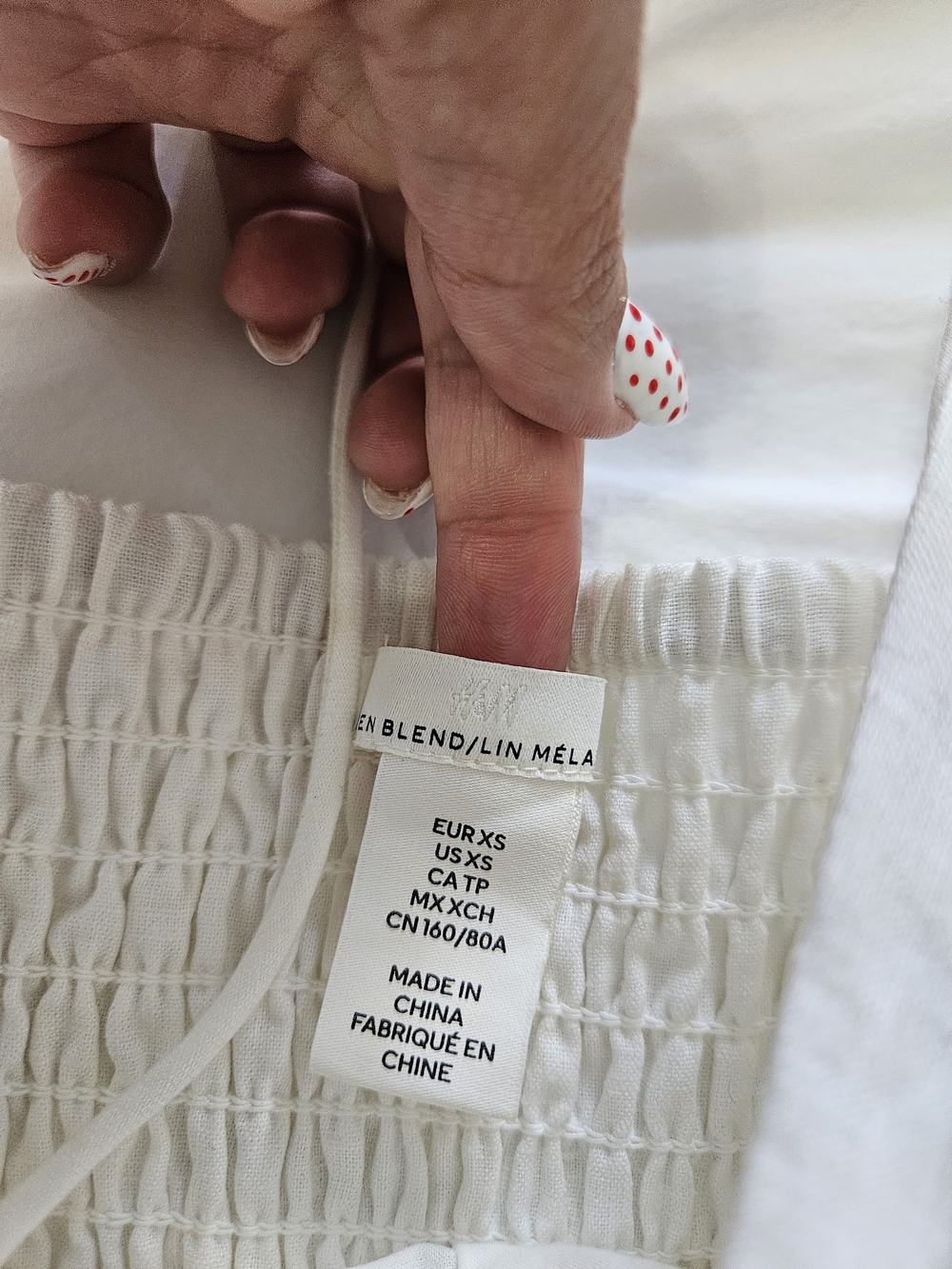 H&M White Smocked Strapless Maxi Dress - Picture 3 of 3